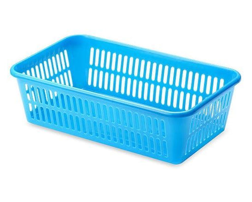 Plastic Rectangle Basket Tray Organiser (Color May Vary) (LN 5300)