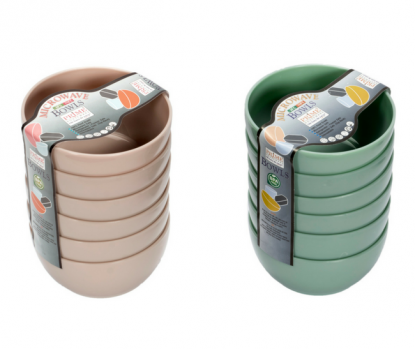Prime Housewares Microwave Pride Bowl Small Size (Colour May Vary) - 2 Set (175 ml x 6 Pcs)
