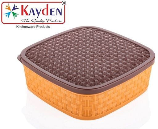 Kayden Plastic Square Shaped 7 Compartments Masala Box