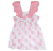 Nino Bambino 100% Organic Cotton Pink Polka Dot Sleeveless Round Neck Zip Closure Butterfly Wings Dress/Frock For Baby Girls (Certified ORGANIC)