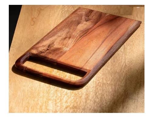 Ellementry Chop N Cheese Acacia Wood Chopping Board Rectangle With Hand