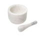 Ellementry White Marble Mortar & Pestle In Cylinderical Shape For Kitchen/Gifting Purpose