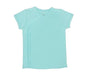 Kaarpas 100% Premium Cotton Organic Front Open Side Snap Half Short Sleeves T Shirt Jhabla Turquoise Blue Colour (KAFH1006) (Certified ORGANIC)