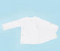 Kaarpas 100% Premium Cotton Organic Front Open Side Snap Full Long Sleeves T Shirt Jhabla White Colour (KABU3003) (Certified ORGANIC)