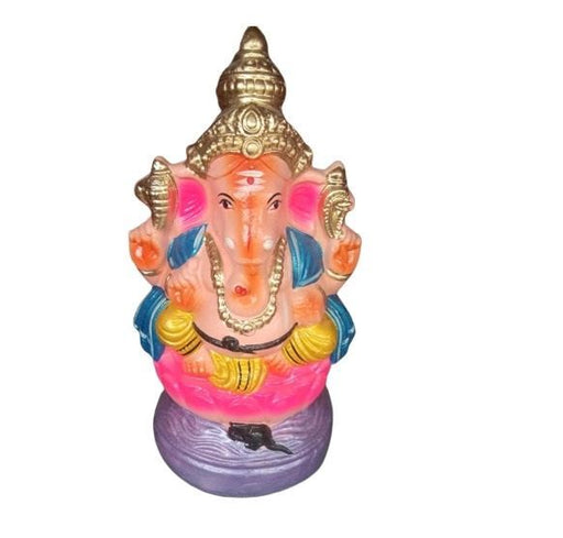 Ganesha Statue 1 Feet  ~ Painted Idol Made With Real Clay