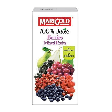 Marigold 100% Juice Berries & Mixed Fruit No Sugar 