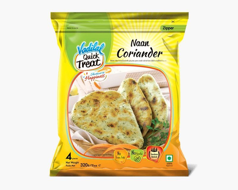 Vadilal Tandoori Naan Coriander (Frozen) 