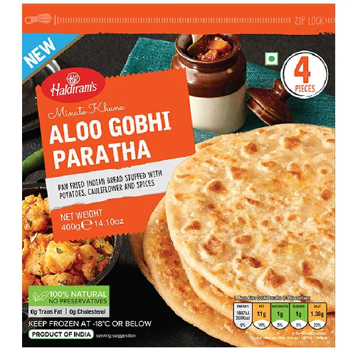 Haldiram's Aloo Gobi Paratha (Chilled)