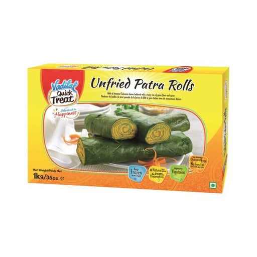 Vadilal Unfried Patra Rolls (Colocasia Leaves Roll) (Chilled)