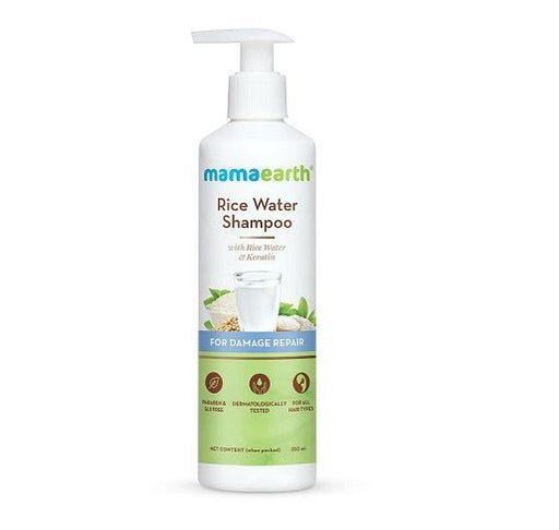 Mamaearth Rice Water & Keratin For Damage Repair Shampoo (Certified ORGANIC)
