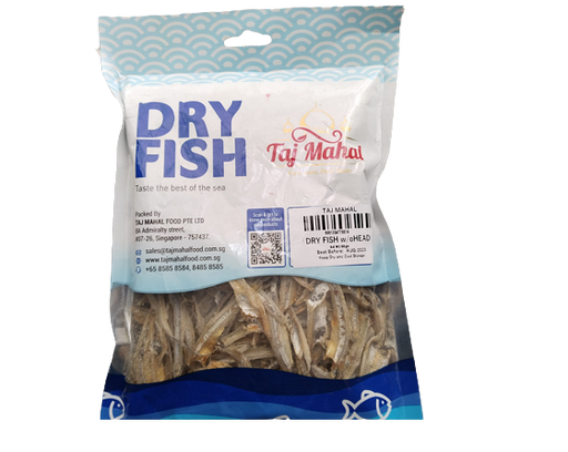 Taj Mahal Dry Fish Anchovies (Without Head)