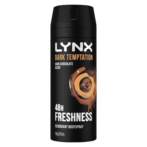 Lynx Dark Temptation Dark Chocolate Scent Deodorant Body Spray