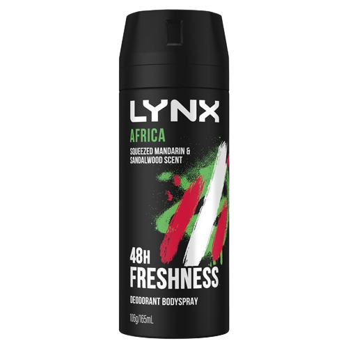 Lynx Africa Squeezed Mandarin & Sandalwood Scent Deodorant Body Spray