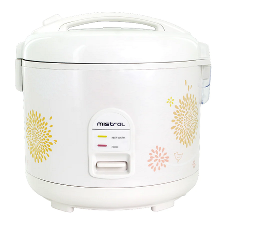 Mistral Electric Rice Cooker with Removable Nonstick Inner Pot 