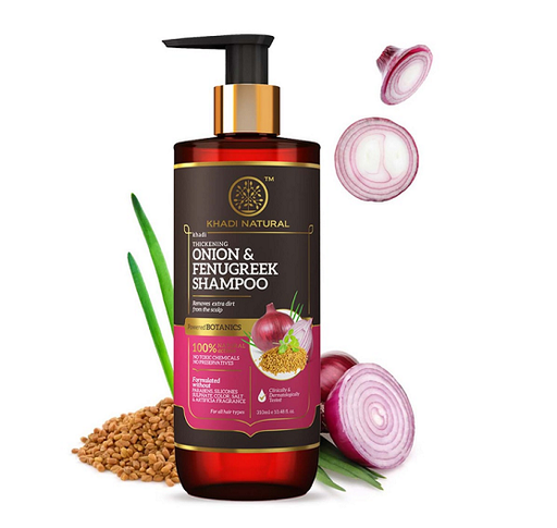 Khadi Natural Onion & Fenugreek Hair Shampoo (Cleanser)