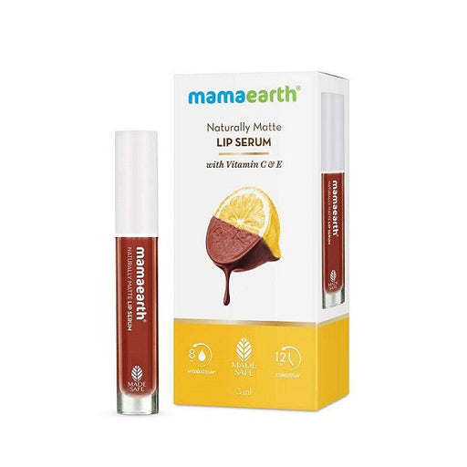 Mamaearth Natural Matte Lip Serum 08 Chocolate Truffle with Vitamin c & E