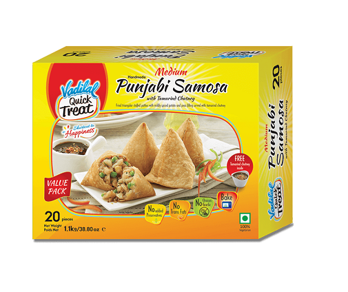 Vadilal Medium Punjabi Samosa Value Pack  (Chilled) 