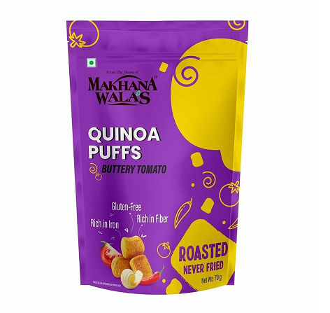Makhana Wala's Roasted Gluten Free Quinoa Puffs Chilli Chataka