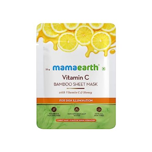 Mamaearth Vitamin C Bamboo Sheet Mask (Certified ORGANIC)