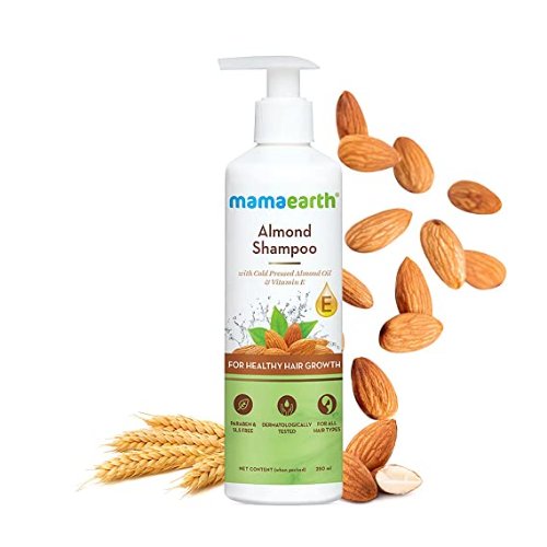 Mamaearth Almond Shampoo With Almond cold Press oil and Vitamin E (Certified ORGANIC)