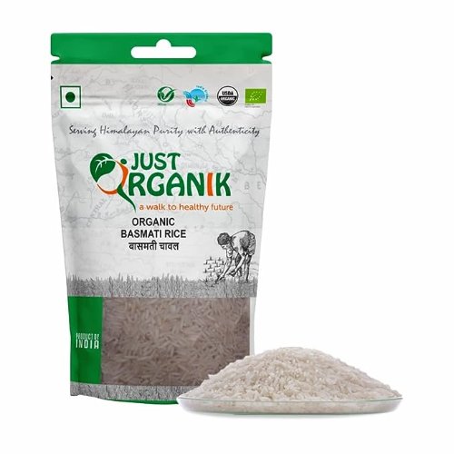 Just Organik Basmati Rice (Dehradooni Long) (Certified ORGANIC)