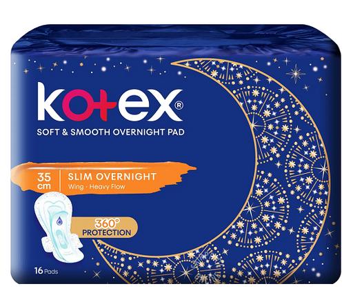 Kotex Soft and Smooth Overnight  35cm