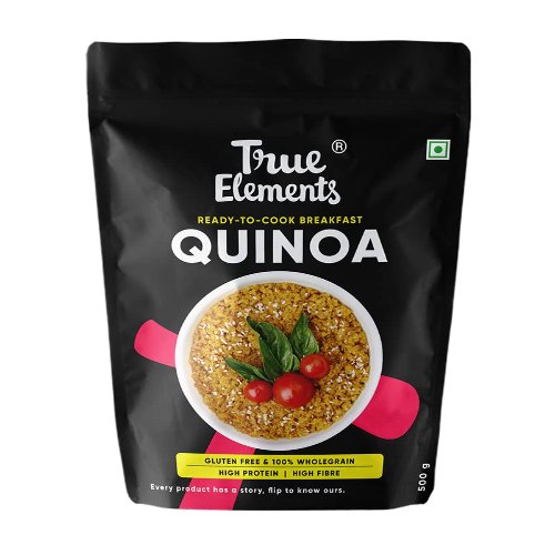 True Elements Certified Gluten Free Quinoa High Fibre Quinoa Seeds 100% Wholegrain Cereal