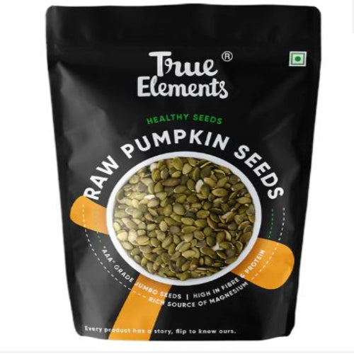 True Elements Raw Pumpkin Seeds for Eating Immunity Booster Seeds Diet Snacks