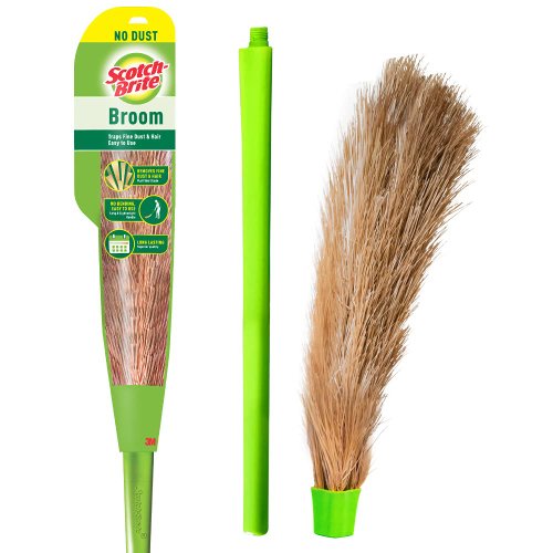 Scotch Brite No Dust Broom Long handle Easy floor cleaning (Multi use)