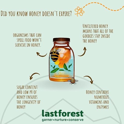 Nigiris Last Forest Natural Raw Unprocessed Wild Honey with Natural Extracts Ginger Honey