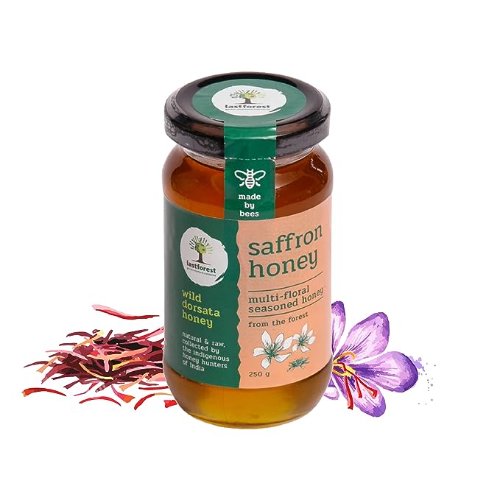 Nigiris Last Forest Natural Raw Unprocessed Wild Honey with Natural Extracts Saffron Honey