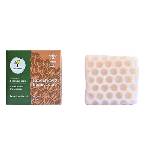 Last Forest Artisanal Handcrafted Handmade Natural Honeycomb Beeswax Soap Sandal 100% Natural