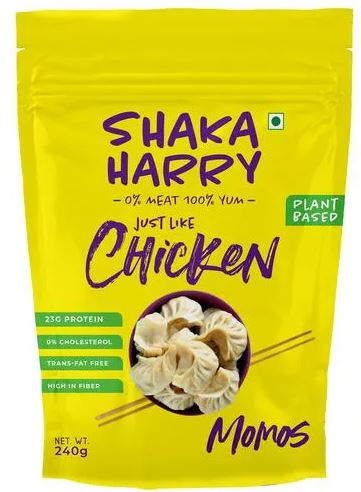 Shaka Harry Just Like Chicken Momos 0% Meat Rich In Protein & Fibre Plant Based Vegan
