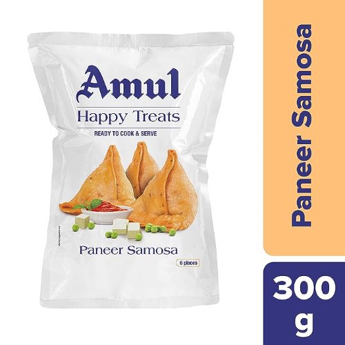 Amul Happy Treats Ready to Cook & Serve Paneer Samosa(Chilled)