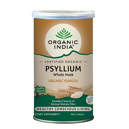 Organic India Whole Husk Psyllium Excellent Source of Natural Dietary Fibre  (Certified Organic)