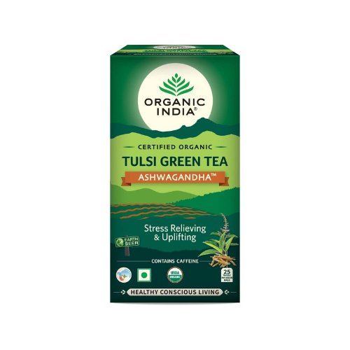 Organic India Green Tea Ashwagandha  (Certified Organic)