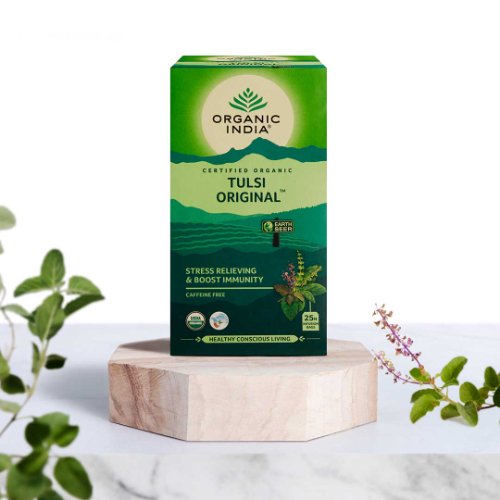 Organic India Original Tulsi Tea Stress Relieving & Boost Immunity (Certified Organic)