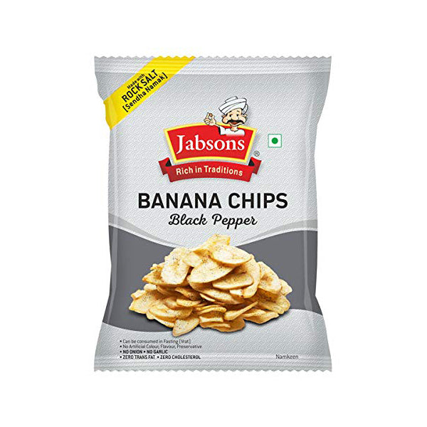 Jabsons Namkeen Banana Chips Black Pepper - 150 g