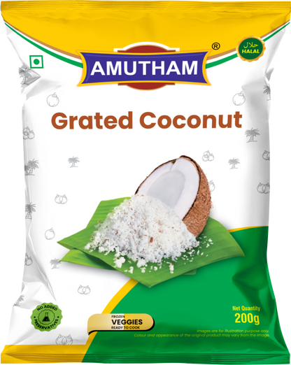 Amutham Frozen Grated coconut (Chilled) - 200 g