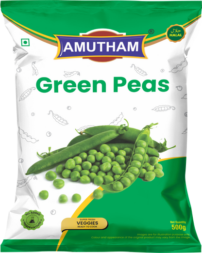 Amutham Frozen Green Peas  (Chilled) - 500 g