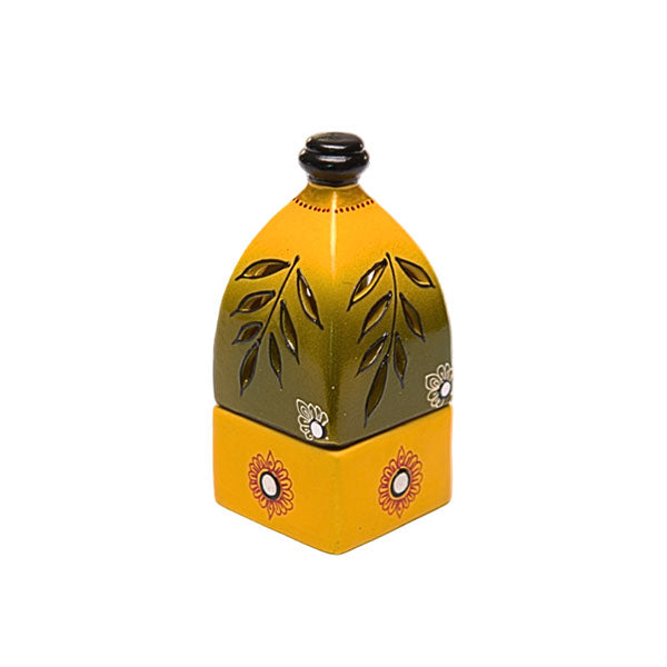 Terracotta Tea Light Holder Yellow - 1 Pc