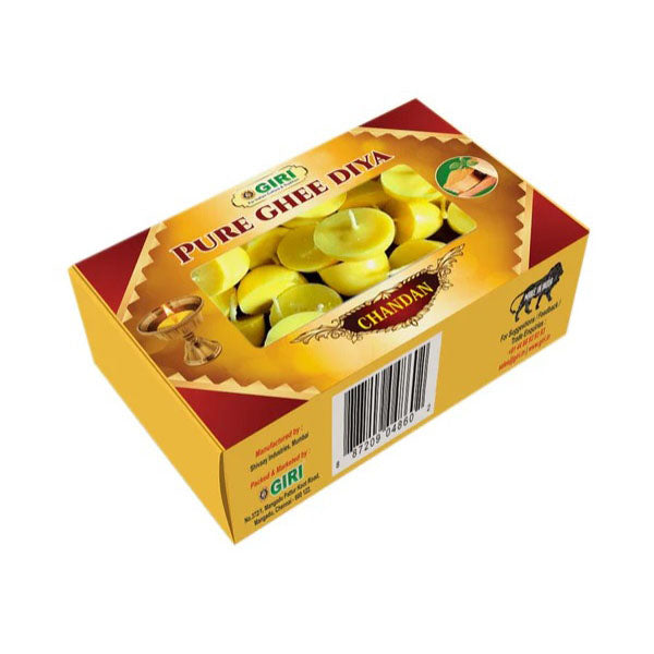 Giri Pure Ghee Diya Sandal - 20 pcs