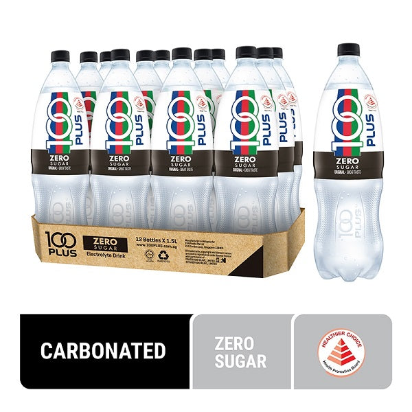 100 Plus Zero Sugar Isotonic Drink - 12 x 1.5 L