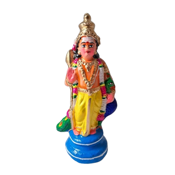 Clay Murugan Golu Statue - 10 inch