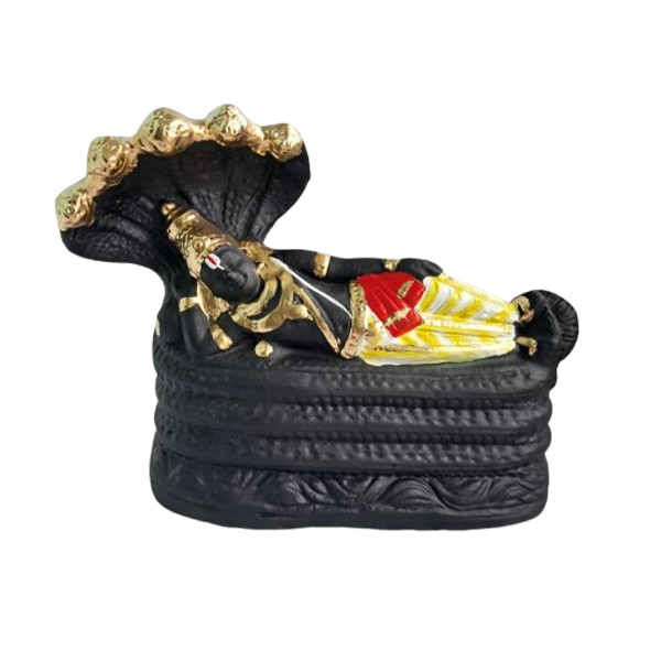 Clay Renganathar Black Golu Statue - 15 inch