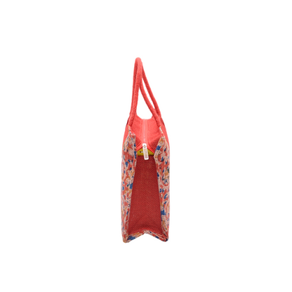 Ladies Fancy Kalamkari Bag Red - 1 Pc(12w x 9h x 4s)