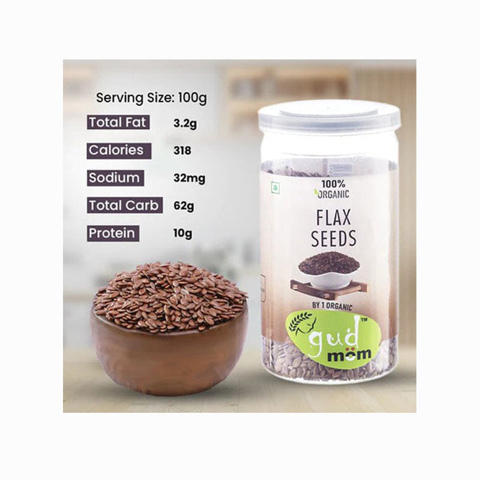 1 Organic Flax Seeds (Certified ORGANIC) - 100 g