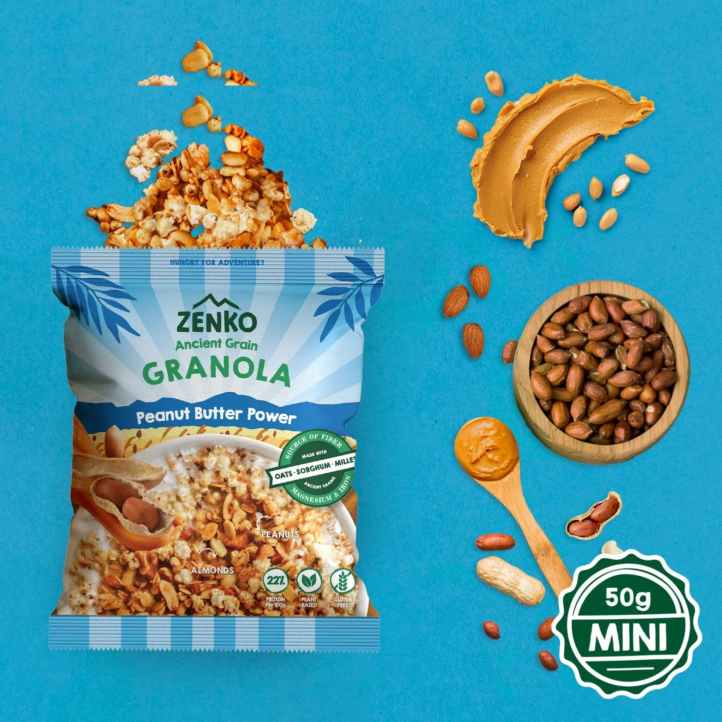 Zenko Granola Peanut Butter Power Mini Pack - 50 g