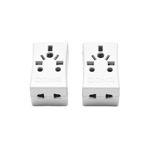 Cona Universal Travel Adopter 3 in 1 Socket - 1 Pc