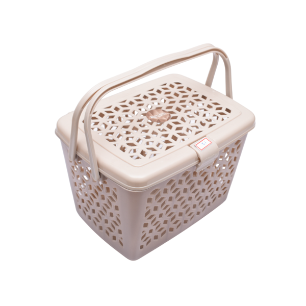 Plastic Square Multi Purpose Storage Basket - 1 Pc